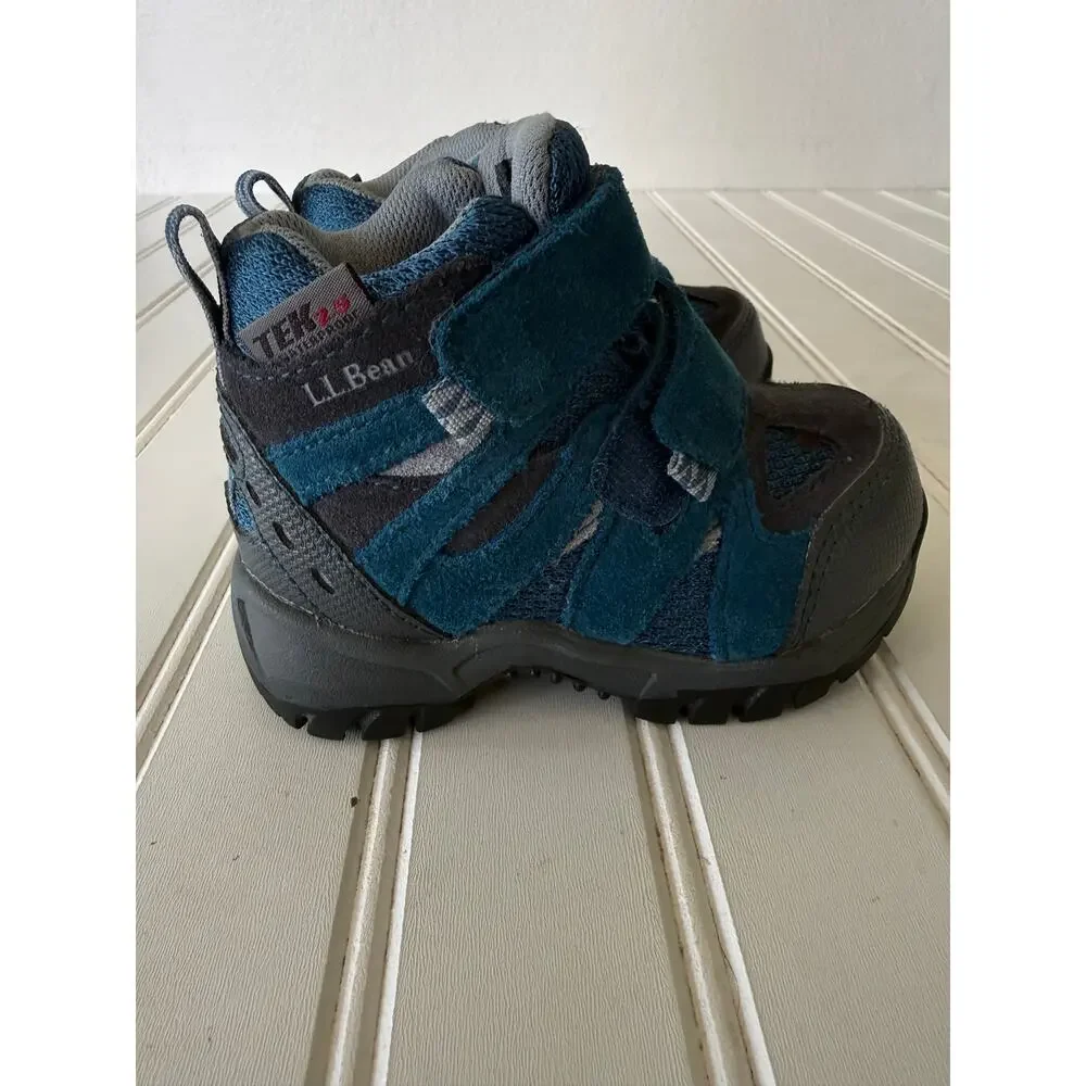 L.L.Bean Trail Model hiking toddlers TEK2.5 waterproof suede materials size 5